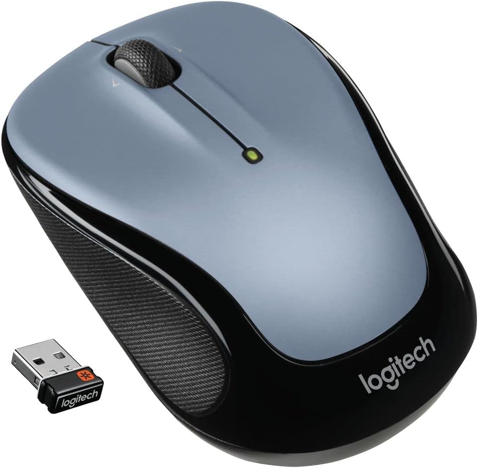 Logitech M325 Wireless Mouse with Designed-For-Web Scrolling - Light Silver