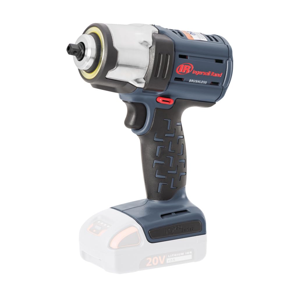 Ingersoll Rand W5133P-K22 3/8" 20V Cordless Impact Wrench 2 Battery Kit, 550 ft-lb Torque, Pin Retainer, Pistol