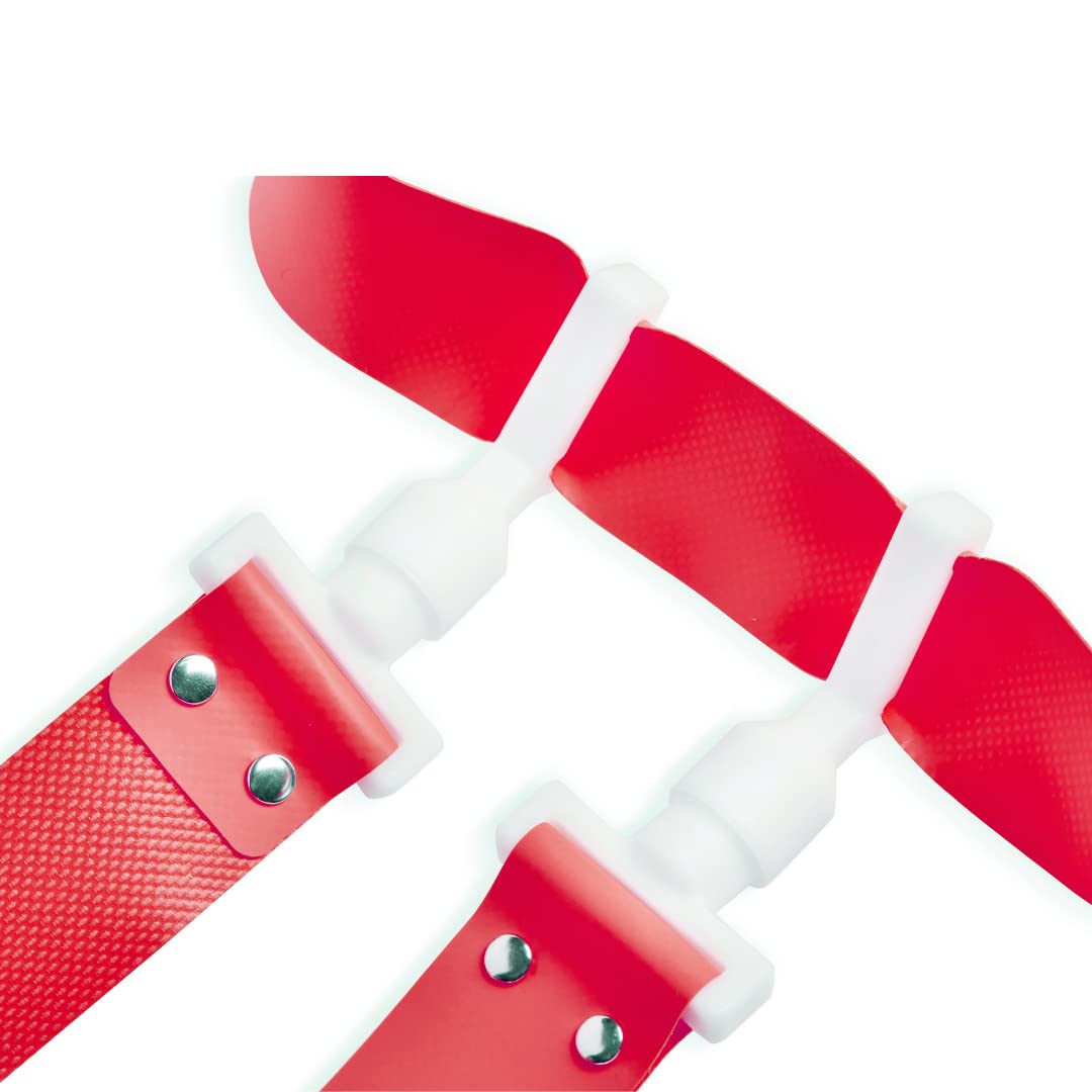 Trained 10 Man Flag Football Belts, 10 Player Adjustable Flag Football Set for Sports Teams, Training & Competition