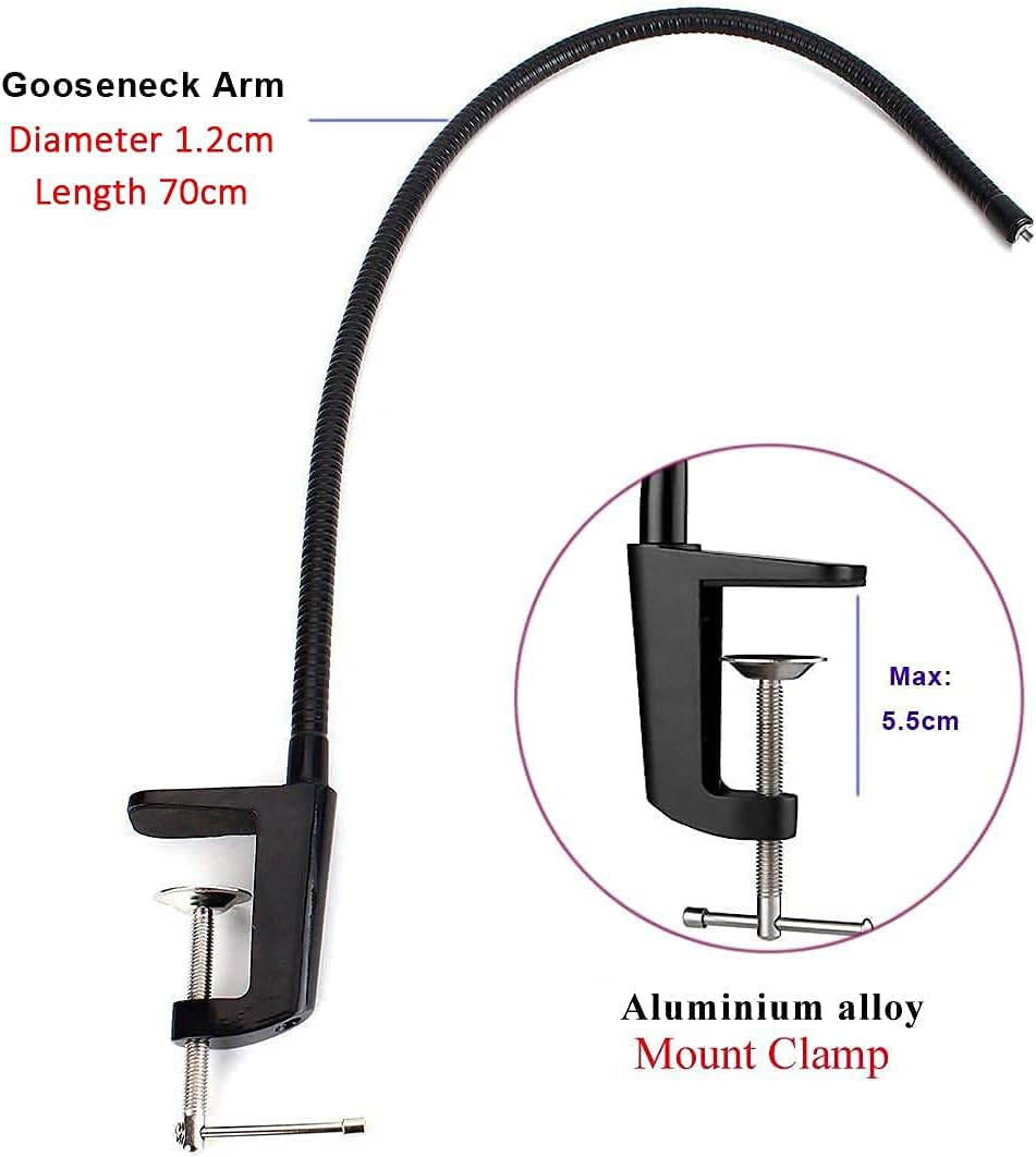 Etubby 27" C925X, C922, C930e, C930, C920, C615, (1/4" Webcam Stand Holder Adjustable Gooseneck Desktop Camera Desk