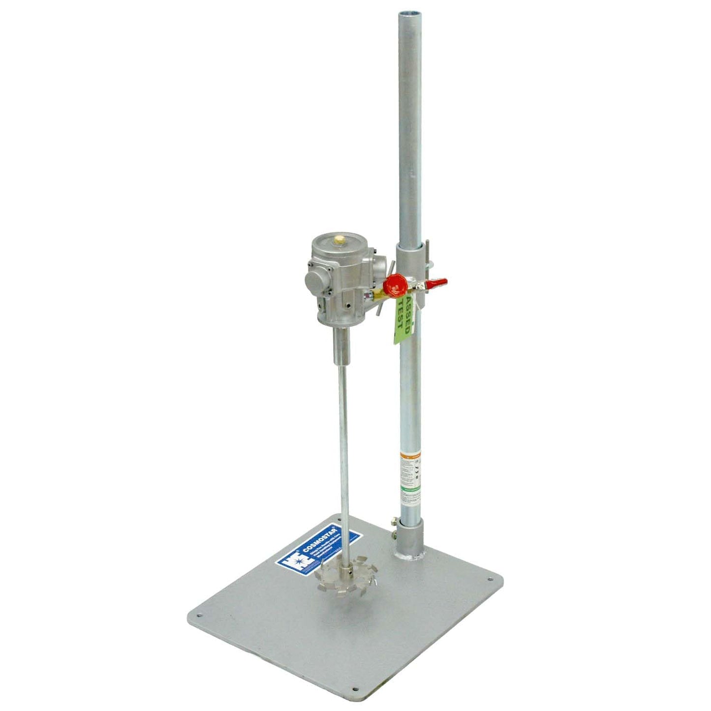 COSMOSTAR M0705 1/8 HP Pneumatic Agitator Manual Lift Pail Mixer 5 Gallon | Paint Agitator | Pneumatic Bracket Mixer, Paint Stirring Machine Bracket Air Agitator Paint Mix Tool