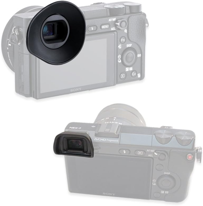 2 FDA-EP10 A6300 A6100 A6000, 360 JJC Types Viewfinder Eyecup Eyepiece for Sony Rotatable Oval Design + Original