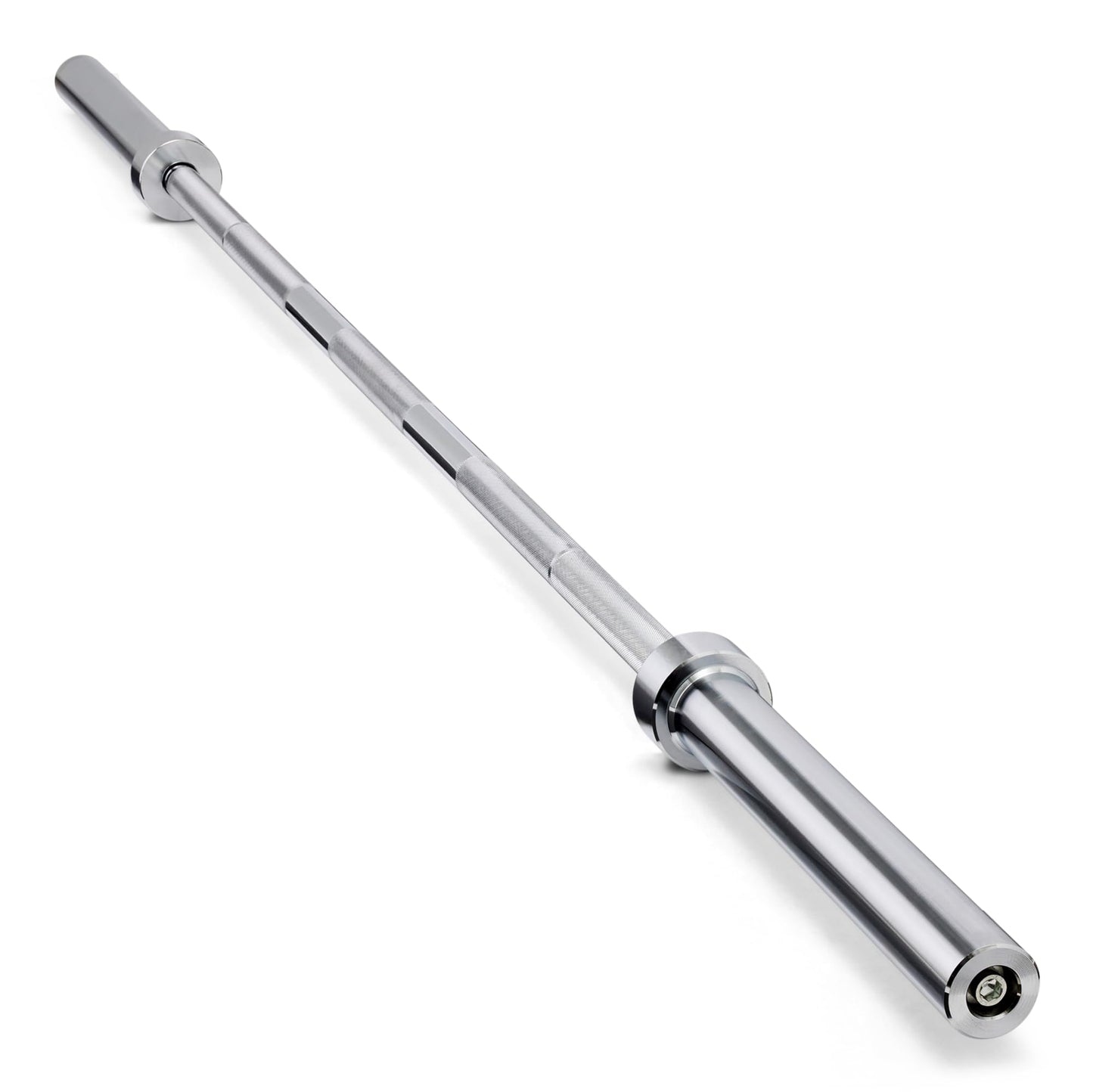Amazon Basics 7ft Olympic Barbell Bar, 2" Diameter, Chrome Finish, 500-Pound Capacity