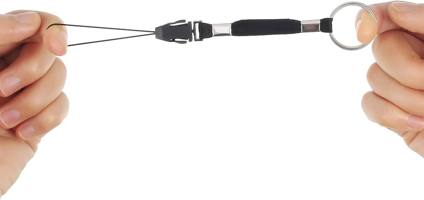20 Mp3, Mp4 Bememo Pcs Black Nylon Lanyard Strap Short Detachable Lanyard for USB Flash Drive, Player, Keychain, ID