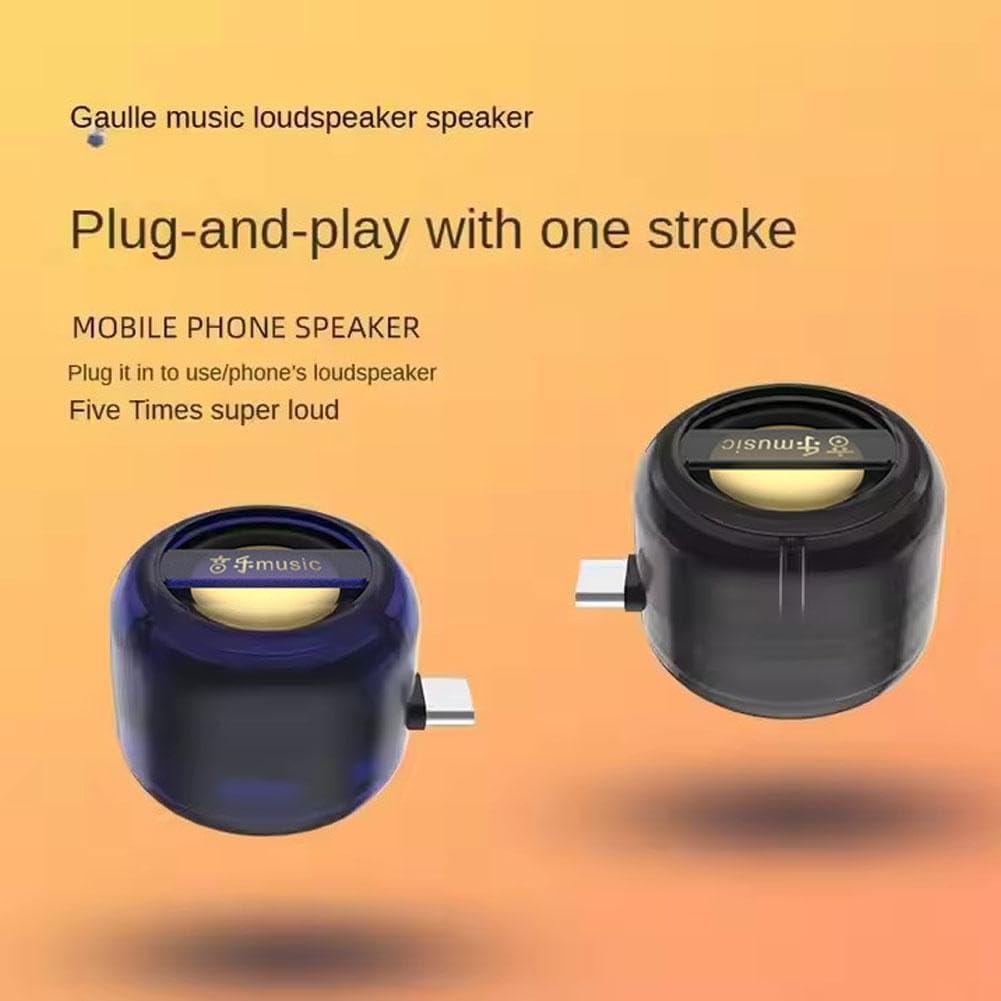 Generic 5X 3.5mm Mini Portable Speaker,Portable Speaker Amplifier,Plug & Play for Music/Calls,Portable Mobile Phones