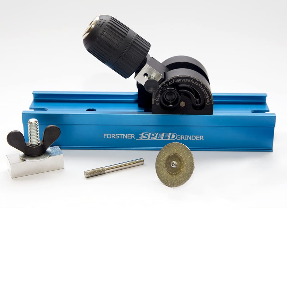 Fisch Forstner Speed Grinder Drill Bit Sharpening Tool for Drill Press Regrinds Forstner Bits & Hinge Boring Bits Made in Austria | FSG-350293