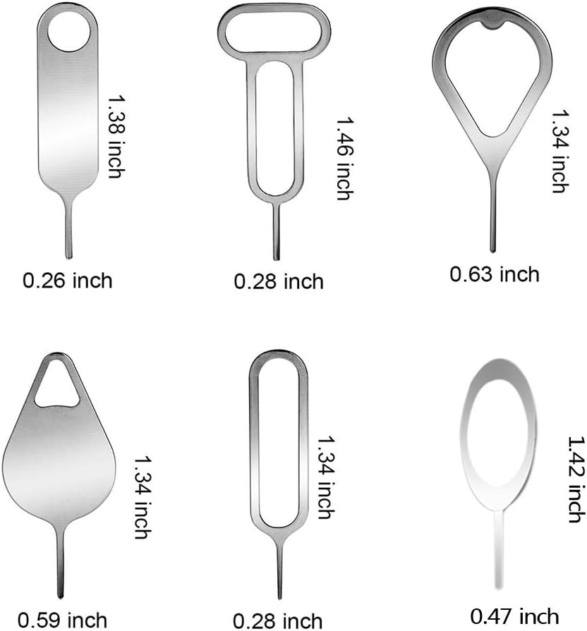 AYWFEY 16 Pieces SIM Card Removal Openning Tool Tray Eject Pins Needle Opener Ejector Compatible with All iPhone Apple