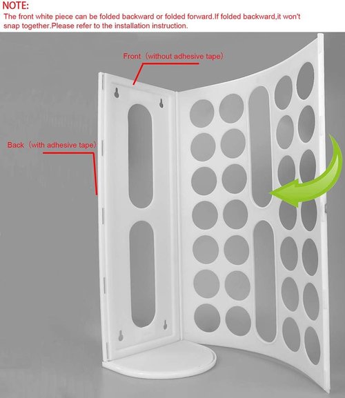 Lunies Plastic Bag Holder - Large Capacity Grocery Bag Dispenser | Wall Mount Organizer (White, 1 Pack)