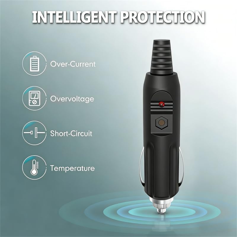 Latskrpk MS906 MS906BT MS906TS Car DC Adapter for Autel MaxiSys Diagnostic Scan Tool Auto Vehicle Boat RV Camper Plug