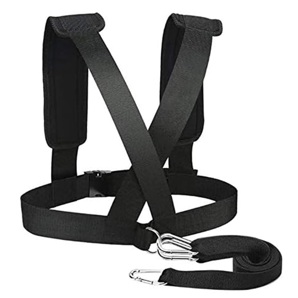 CSTHEN Sled Harness Tire Pulling Harness, Improving Speed,Stamina and StrengthTraining, Fitness Physical Training Resistance Rope Football Workout Equipment