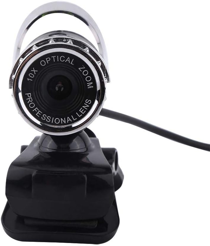 Yoidesu Webcam,360 USB Cam Desktop Laptop Camera,Manual Focus Webcam with Built-in Microphone,Clip-on Mini Plug