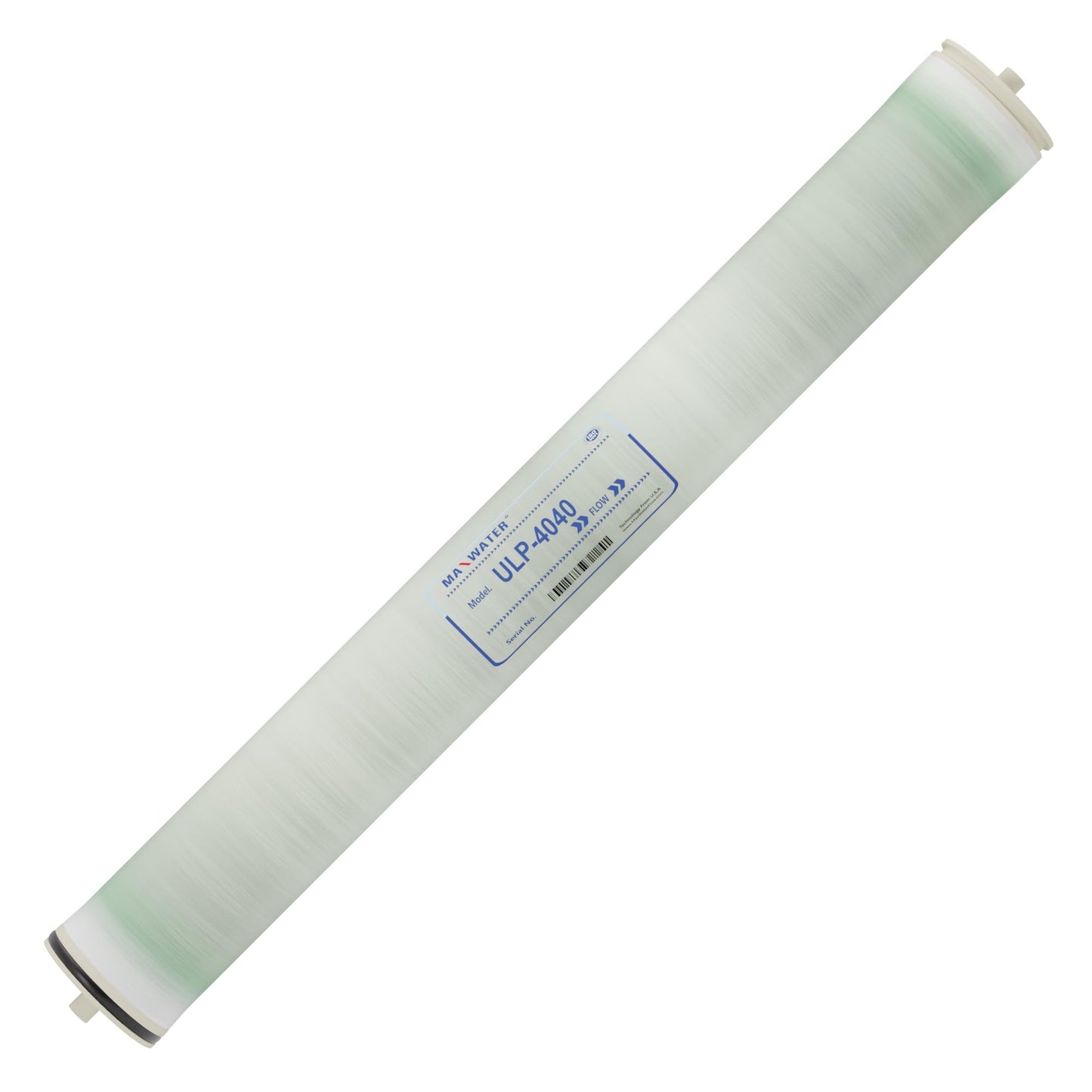 Max Water ULP-4040 Reverse Osmosis 4" x 40" RO Membrane, 2600 GPD For Water Purification Desalination Commercial, Industrial, Agricultural