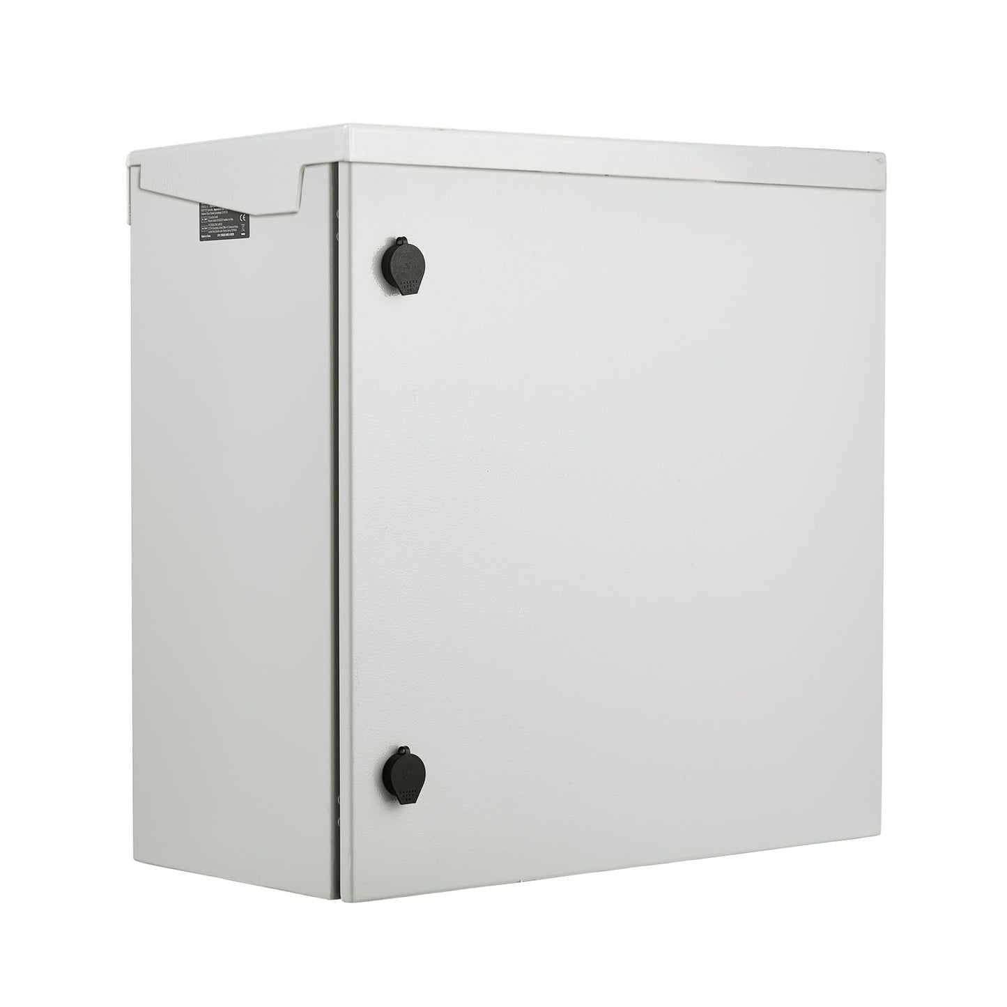 VEVOR Electrical Enclosure, 24'' x 24'' x 12'', NEMA 4 Outdoor Enclosure, IP65 Waterproof & Dustproof Cold-Rolled Carbon Steel Hinged Junction Box for Outdoor Indoor Use, with Rain Hood