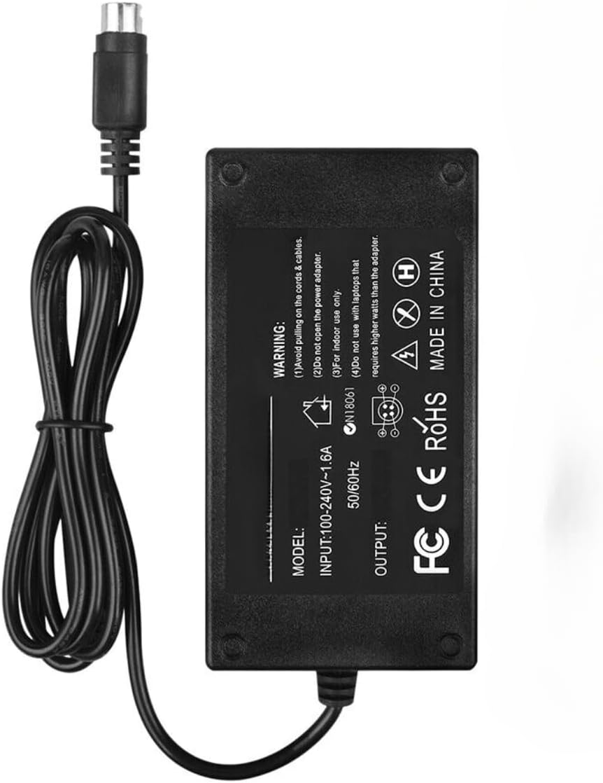 Musstad 4-Pin 52X16X 3202 3244 32023244 12V 5V 4-Metal-Pin 5-Metal-Pin.) Mini DIN AC DC Adapter for Memorex Ultra-Speed