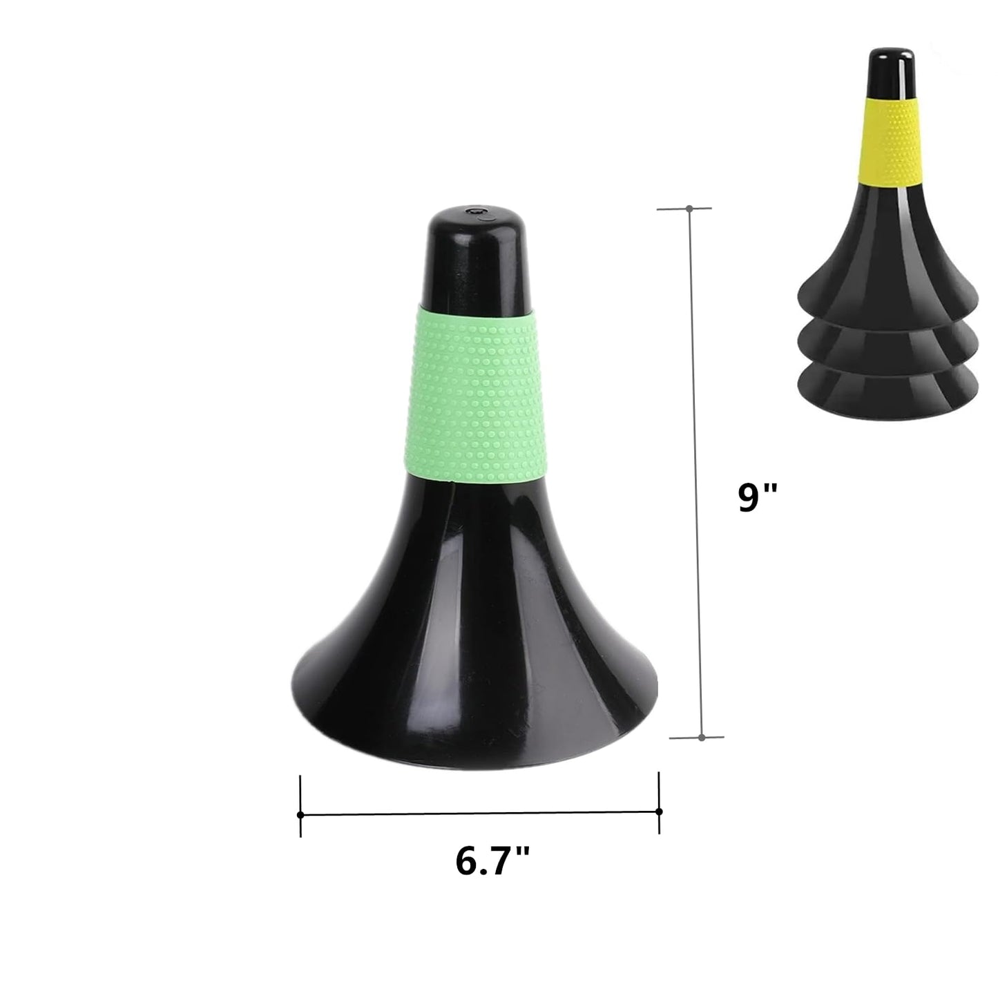 HningBuyox 8 Pack Training Sport Cone, 9 Inch Agility Marker Cones, Basketball Training Cones for Soccer Football, Field Markers Speed Grab Drills and Training