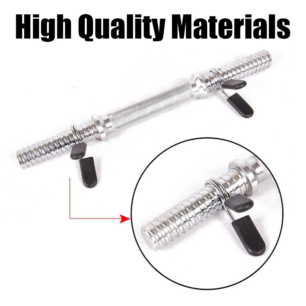 Quweiz 4pcs 1 Inch Barbell Clamps, Spring Clip Collars Bars Clips Fitness Weight Lifting Dumbbell Weight Bar Clip Clamps for Many Gym Equipment Strength Training Accessory