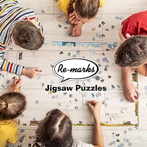 Re-Marks 1000-Piece Christmas Collage Puzzle - 26.75 x 19.25 Inches, Berry Design for All Ages