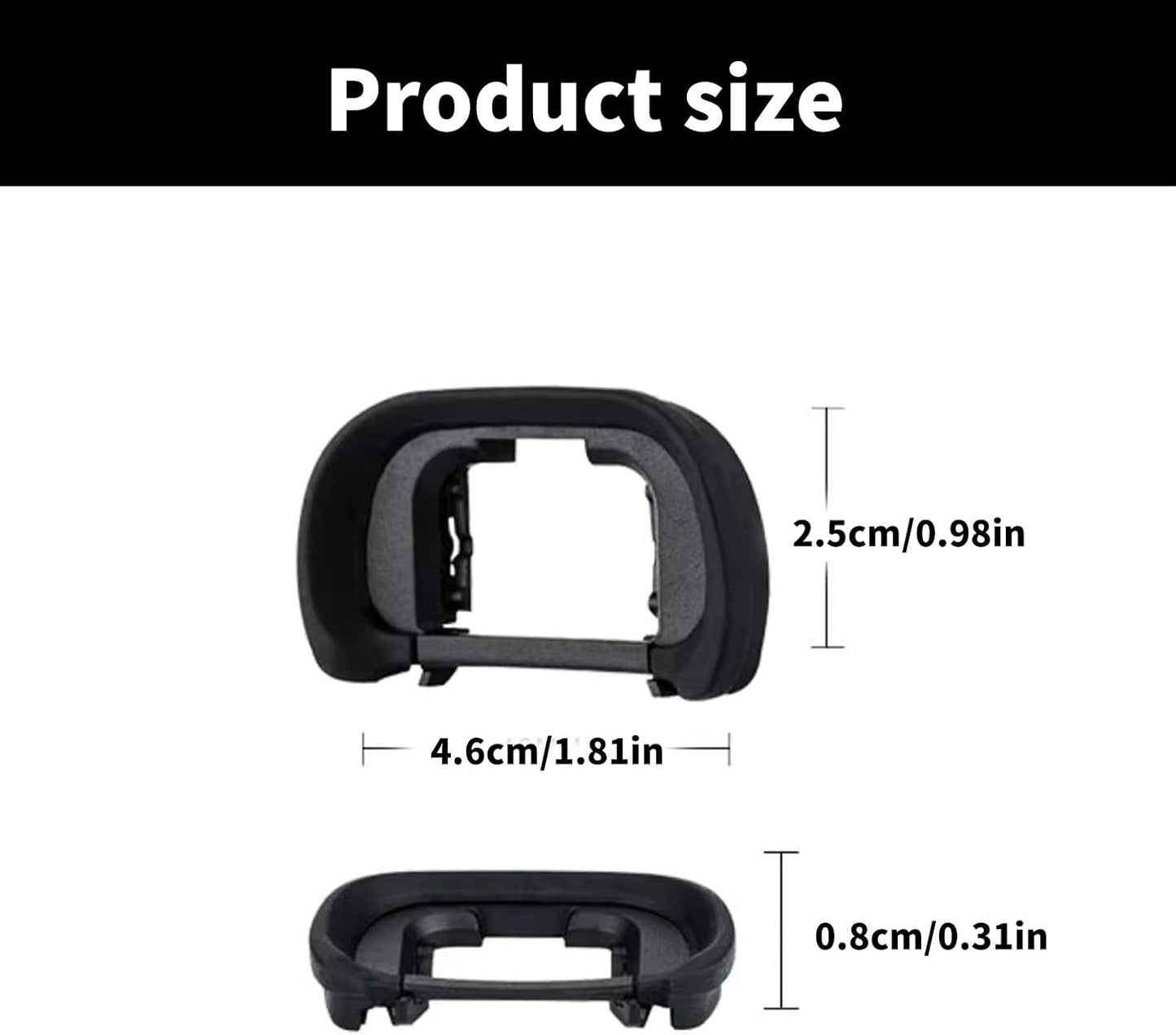 SUtonup EP18 Silicone Eyepiece for Cameras Protects Viewfinder from Dusts and Scratches