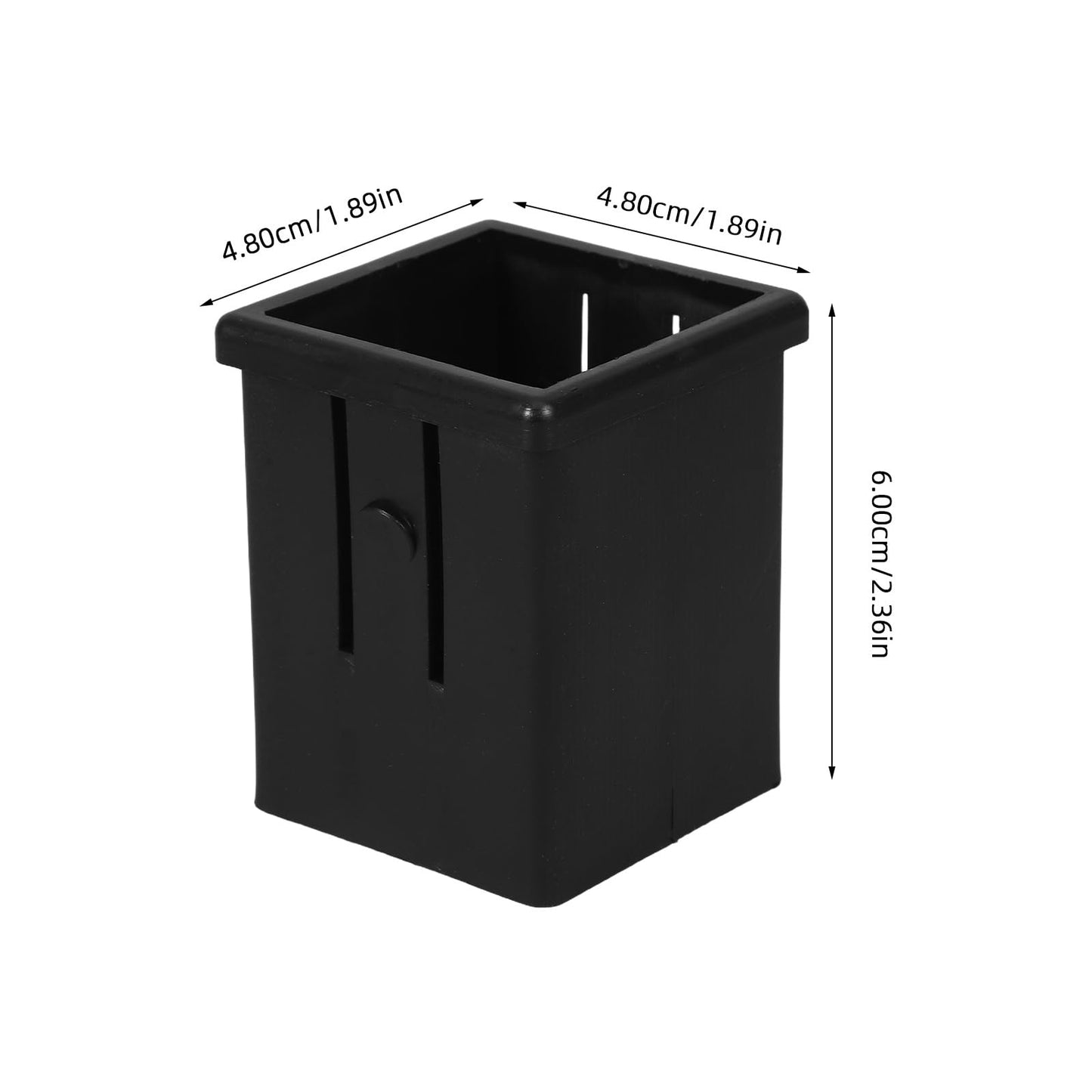 Mipcase 4Pcs Hollow Tube Inserts Sleeve Converter for Fitness Equipment Square Tube Inner Adapter 2.36X1.88X1.88In Smooth Sliding Bushing for Exercise Machines Stability Enhancer for Strength Training