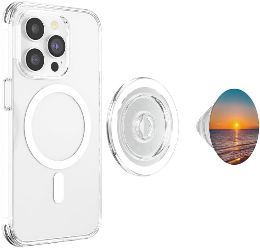 CJ Grips Sunset Beach Ocean PopSockets PopGrip for MagSafe