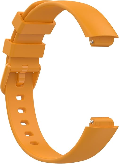 2 Pack Compatible with Fitbit Inspire 3 Bands, 15.4mm Width Soft Silicone Adjustable Sport Replacement Band for Women Men