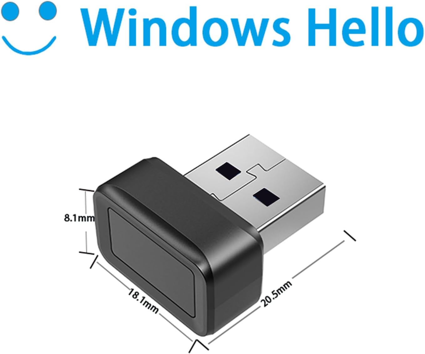 Diyeeni 360 10 10 11 32 64 ixw4kzr5v0 Mini USB Fingerprint Reader, Touch Speedy Matching Biometric Scanner, for Hello