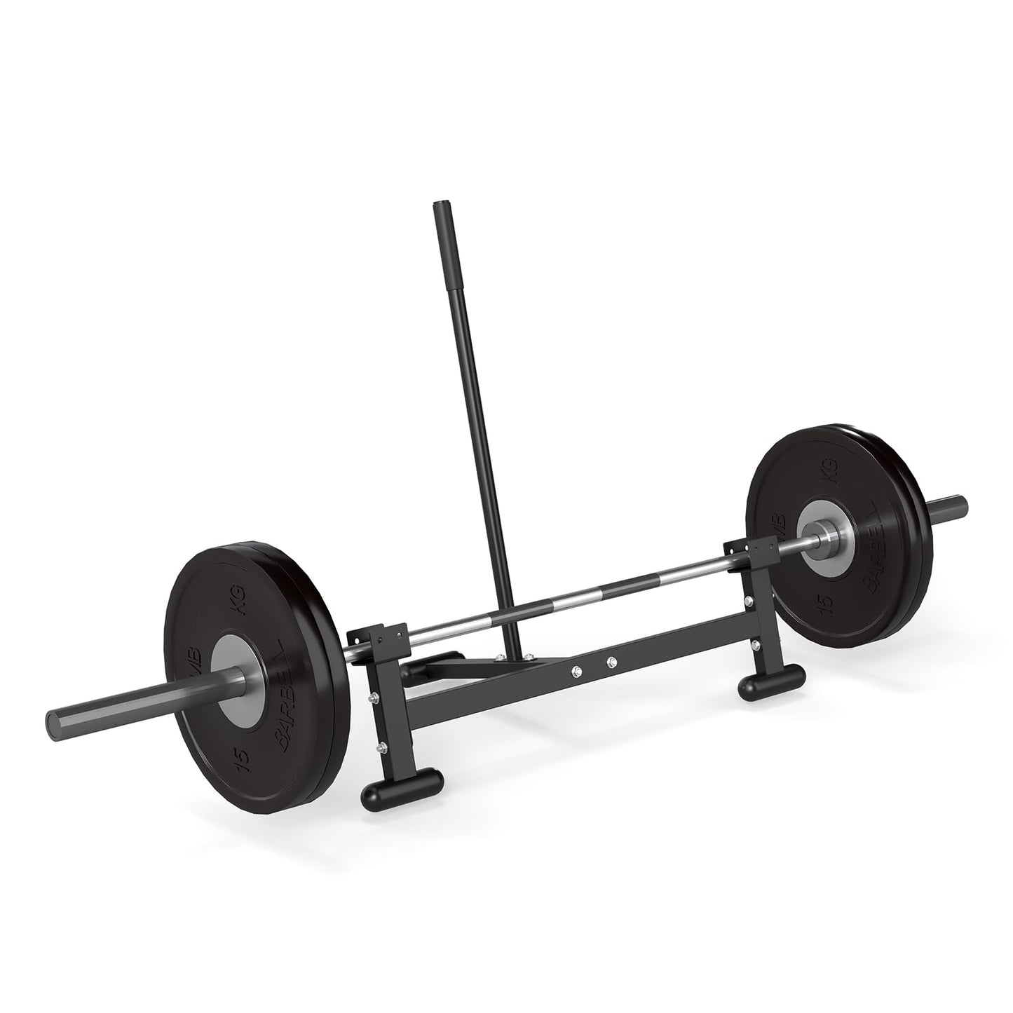 Heavy Duty Barbell Weight Changer – Iron Weight Lifting Stand, 1984 lbs Capacity, 42.5" x 10" x 18", Includes Soft Rubber Pads for Protection Barbell Jack