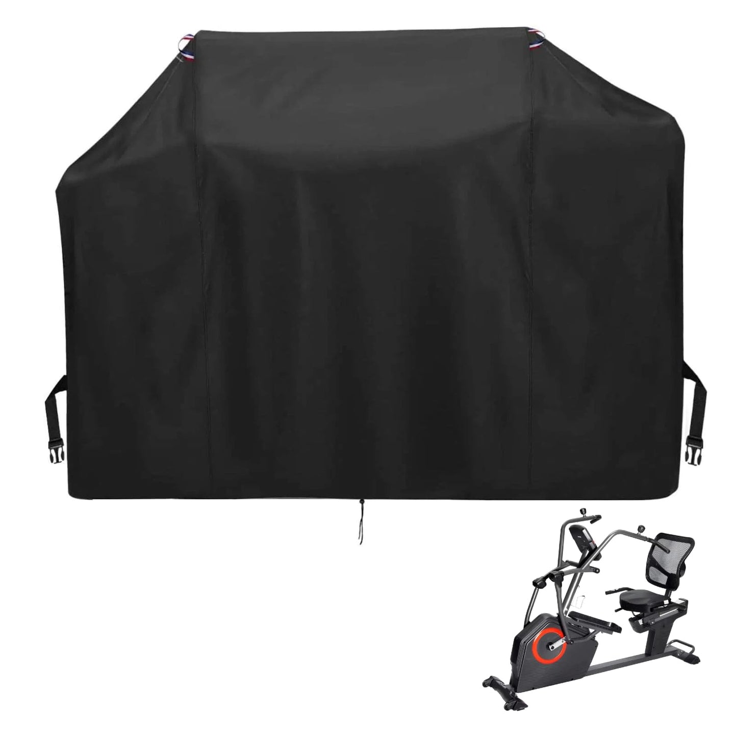 Guisong Exercise Bike Cover for Sunny Health and Fitness Elite Recumbent Cross Trainer,Heavy Duty Fitness Equipment Cover for Elliptical Machine,72"L x 34"W x 51"H