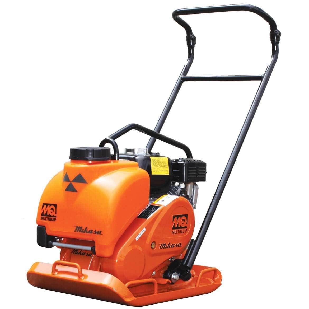 Multiquip MVC82VHW Honda GX160 Plate Compactor with Water Tank, 18" Wide - Black/orange