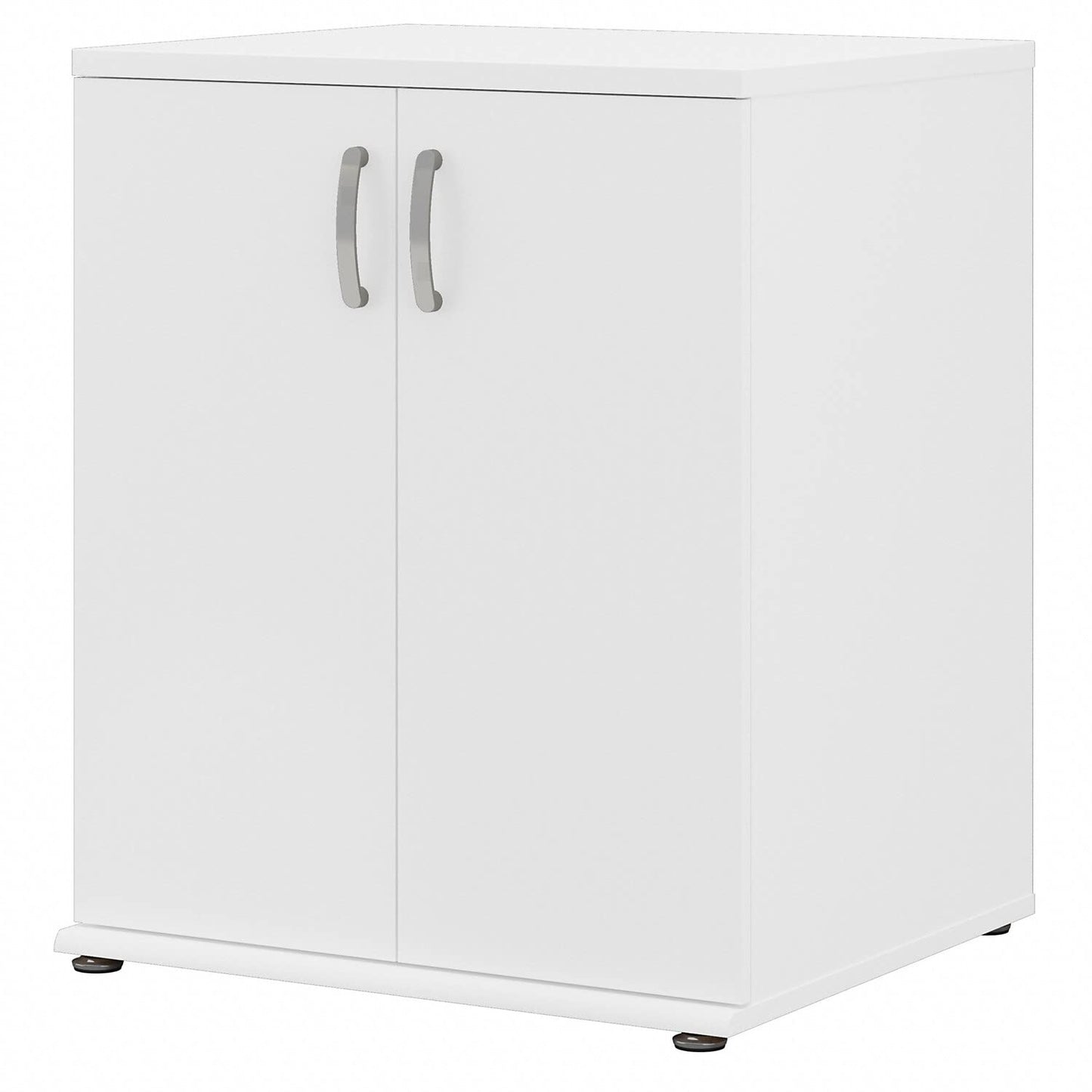 Bush Business Furniture Universal Garage Storage Cabinet with Doors and Shelves in White