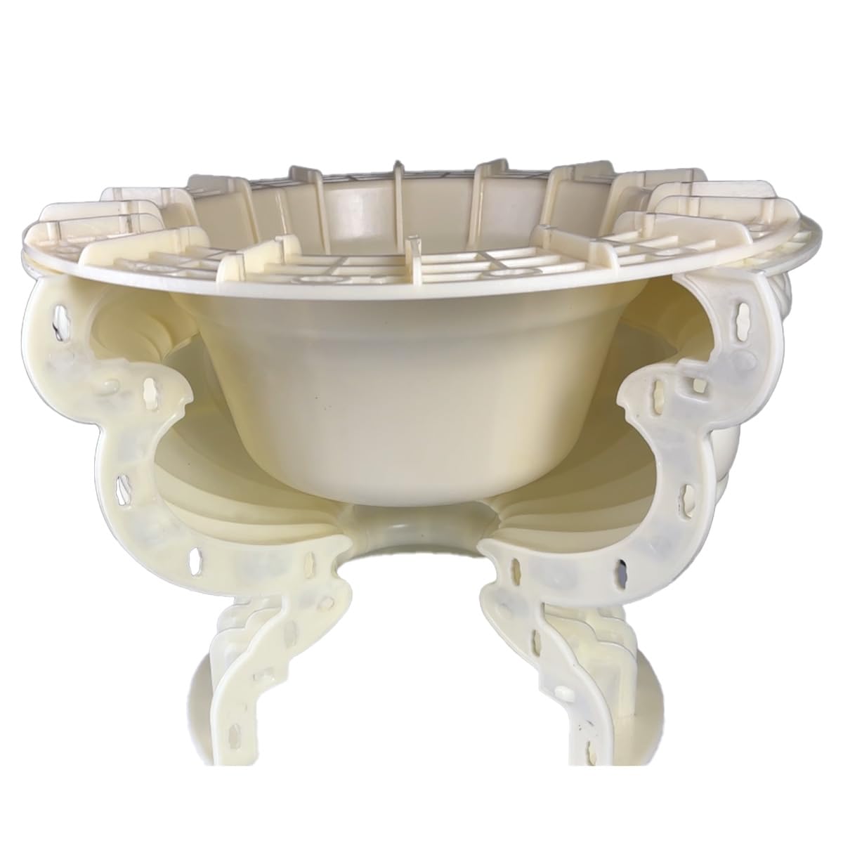 Extra Large Round Planter Molds, ABS Concrete Planter Molds for Garden Decor, Heavy-Duty Reusable Flower Pot Mould (60CM)