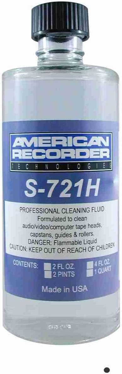S-721H-2 Cleaner-2oz S721H American Recorder Technologies Professional Tape Head