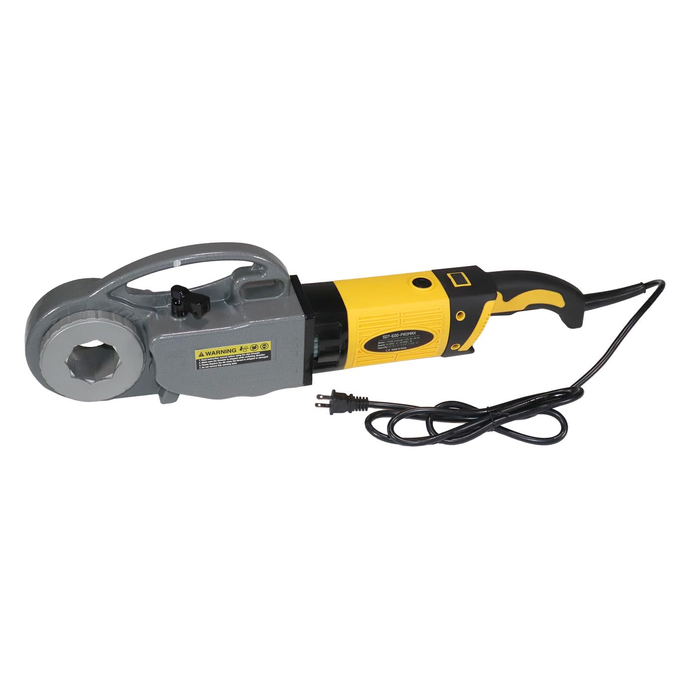 Steel Dragon Tools 600 PRO MAX 1/2 in. - 2 in. Handheld Power Pipe Threader fits RIDGID 11-R NPT Pipe Threading Die Heads with Carrying Case