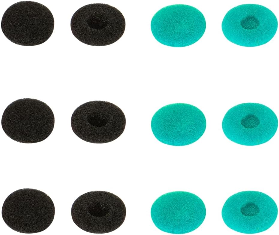 SNHTLS 13mm-18mm 6 Foam Earbud Tips Compatible with Earpiece Headphone Two Way Radio Walkie Talkie Earpiece Foam Ear