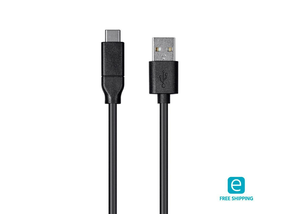 2.0 3A 480 0.5m (1.6ft) Monoprice Select Series USB-C to USB-A Mbps Black