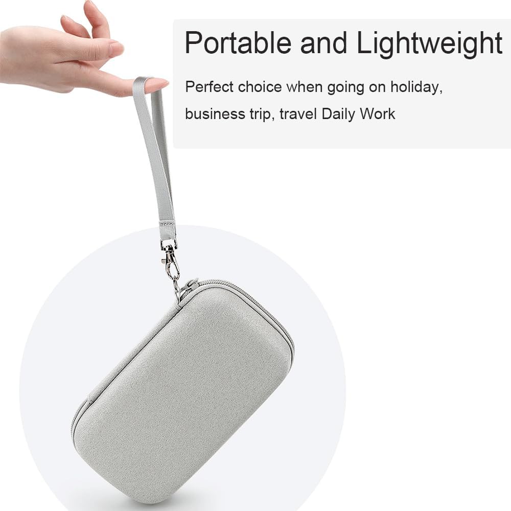 CAAORDKSO Hard Electronic Organizer Travel Case, Waterproof Shockproof Hard EVA Carrying Case for Power