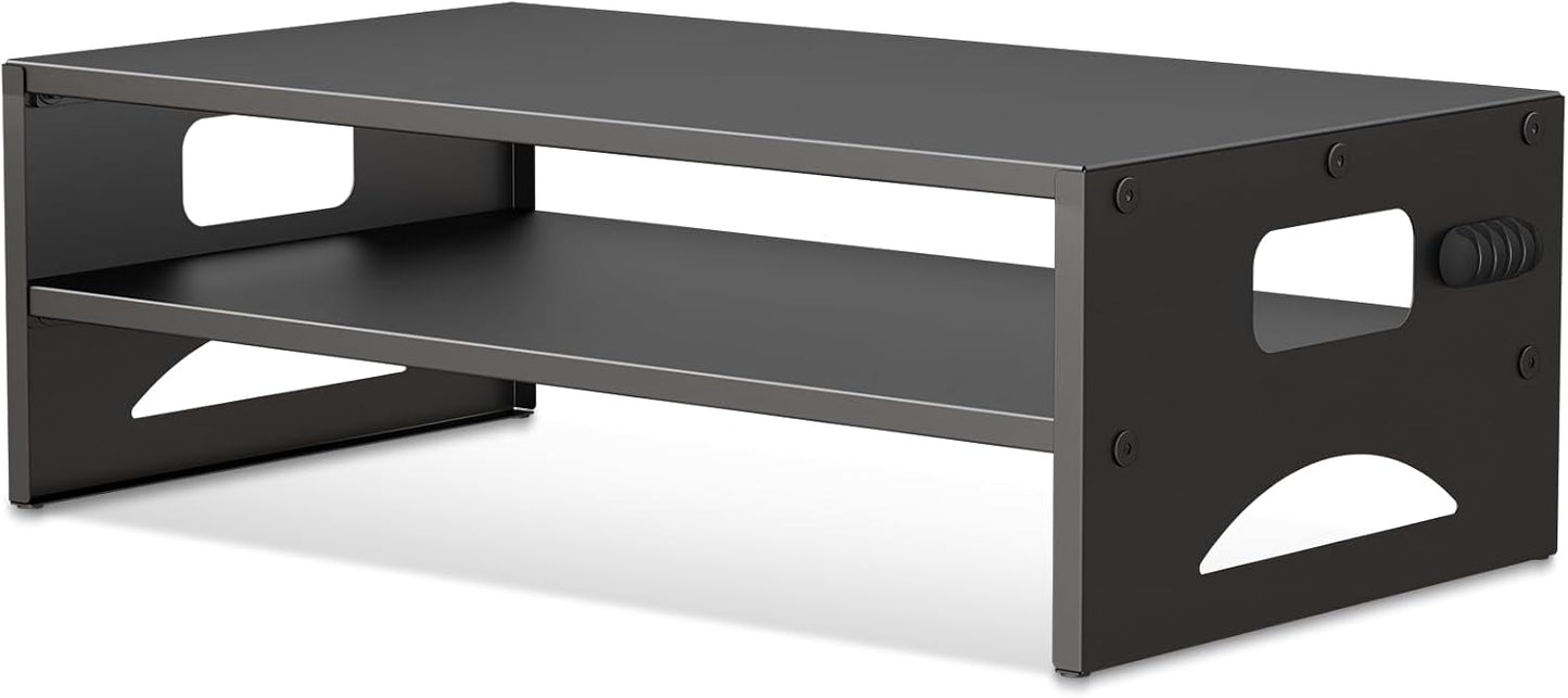 16.5 9.3 5.6 Pholiten Monitor Stand Riser, Desktop Stand, Computer Stand, Ergonomic Design, Two-Level Design, Desktop