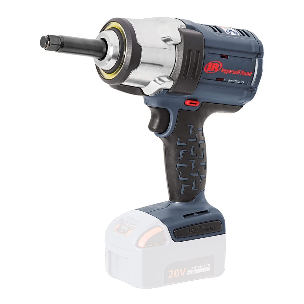 Ingersoll Rand W7252 20V High-torque 1/2" Cordless Impact Wrench, 1500ft-lbs Nut-busting Torque, 2" Ext Anvil