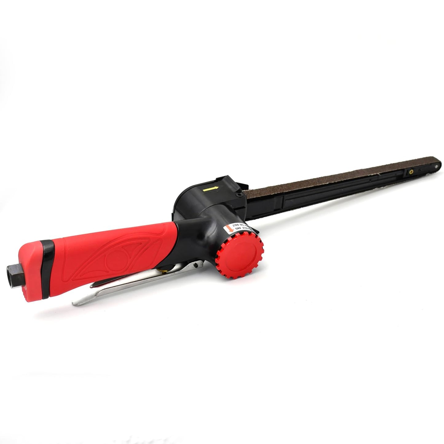 Air Belt Sander 1/2" x 24" Handheld Angle Grinder Belt Sander For Wood Aluminium Iron Steel Metal Polishing DIY Surface Treatment Tool 20000RPM