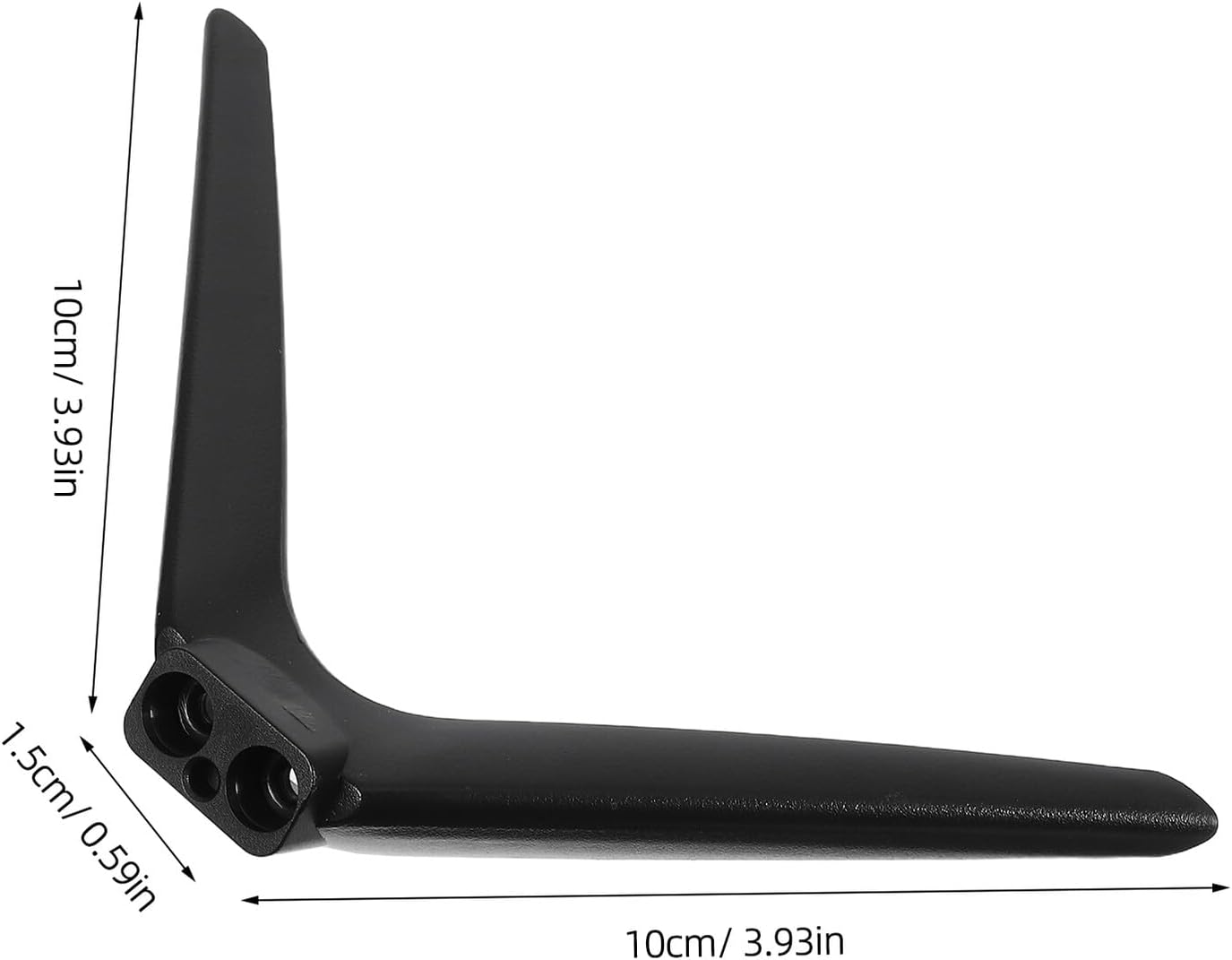 MOBUTOFU 15mm No-Drill Television Stand Mount Base with Dual-Hole Plastic Feet, Stable Tabletop Support for Monitors