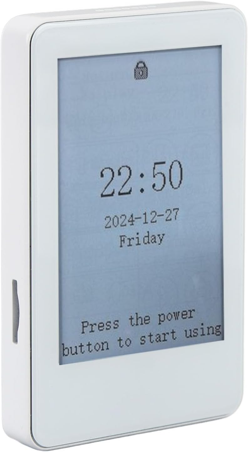 VELATEMOR 2.7 Inch MP3 Ink Screen Book Reader, EInk Display, Portable Electric Reader with Touchscreen, BT Player, Long