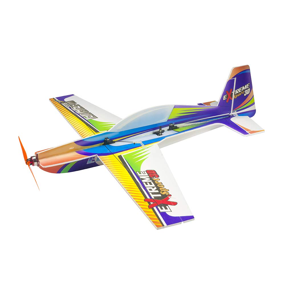 Viloga RC Plane Kit - 710mm Xtreme Sports PP Foam Airplane Model for Adults, 3D Aerobatic Outdoor Flying (KIT+Motor+Servos+6CH Receive RX445(FRSKY D16))