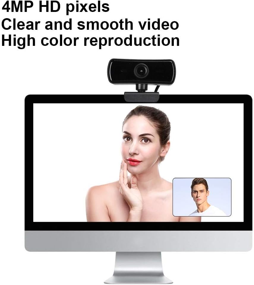 ciciglow 4K Webcam with Built-in Microphone, Widescreen USB Web Camera, Streaming Computer Web Camera for Live