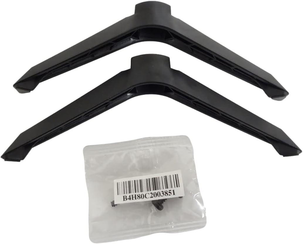D32H-J09, 2 Pack, 16 inches TV Stand Legs for VIZIO Black, ABS Material, Modern Style, Easy to Assemble, Height