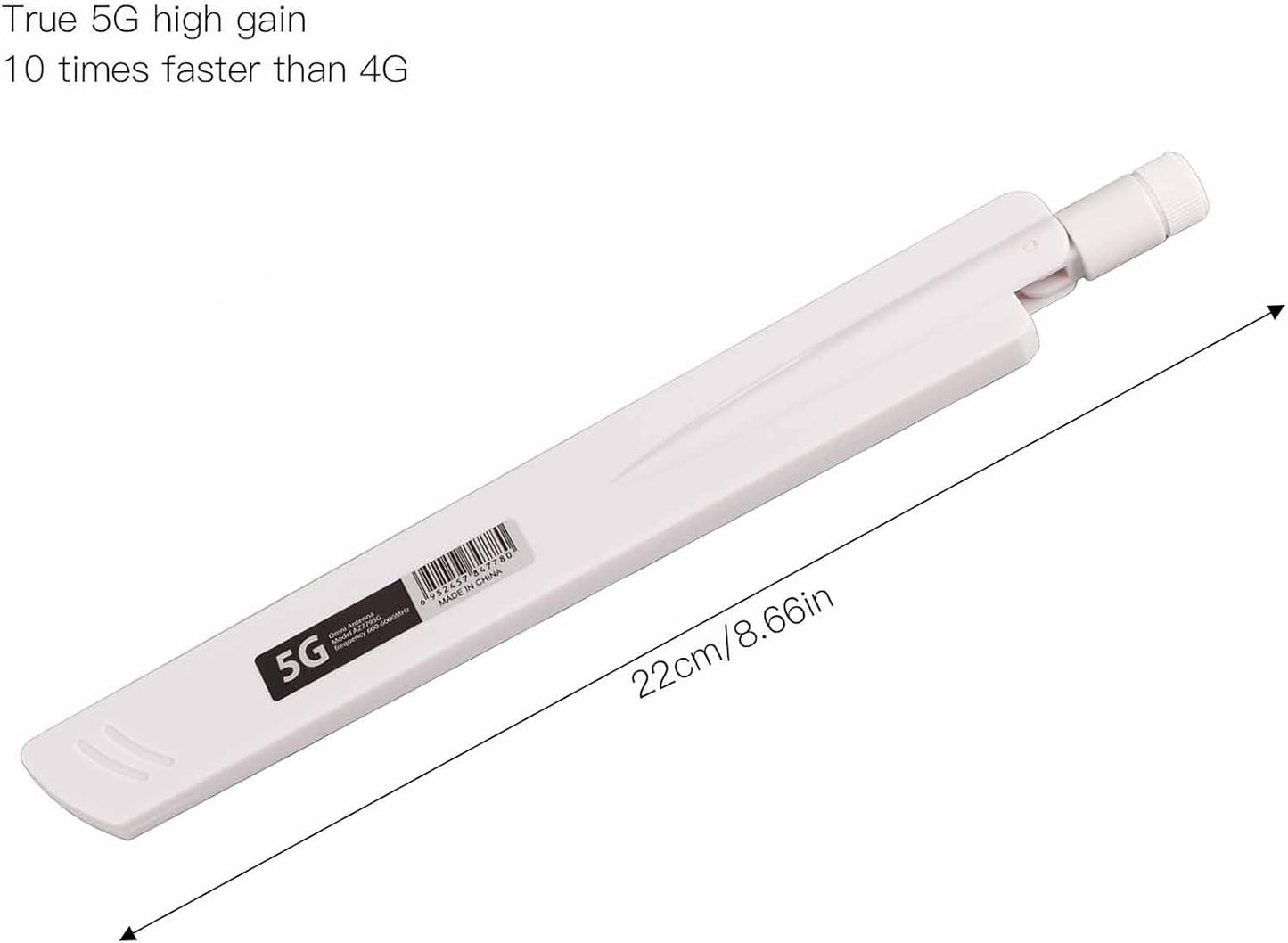 Walfront AZ7795G 18dbi 5G High Gain Antenna SMA Antenna Directional Full Band Antenna for Routers Monitoring (White)