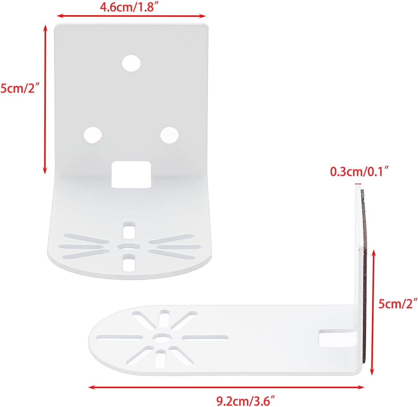 Sumnacon 6PCS Wall Mount Camera Shelf- Metal Small Wall Shelf with Adhesive,Universal Small Floating Shelf for Security