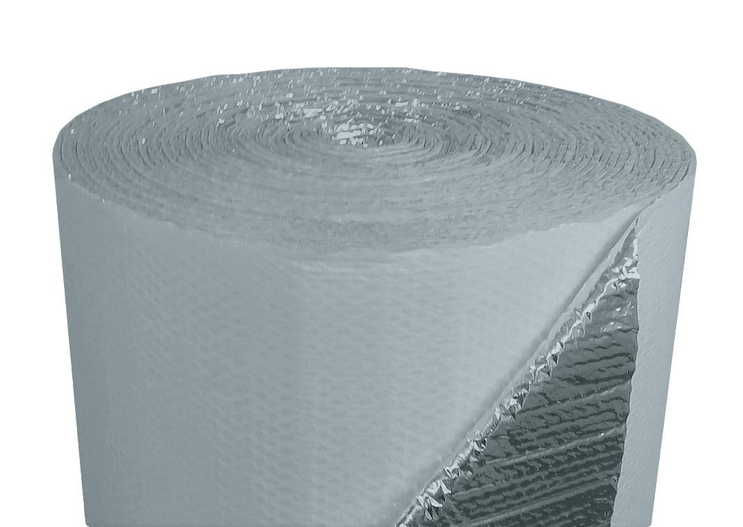 US Energy Products 48" x 100' White Double Bubble Reflective Foil Insulation Thermal Barrier R8