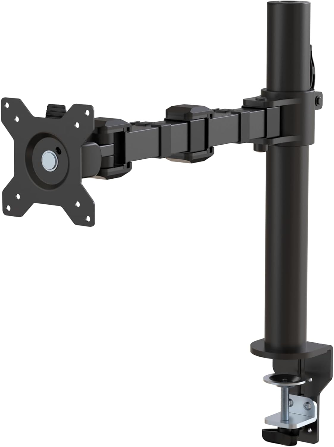 Amazon Basics 13-30" Single Computer Monitor Stand with Cable Management, Height Adjustable VESA Desk Arm Mount, Fully