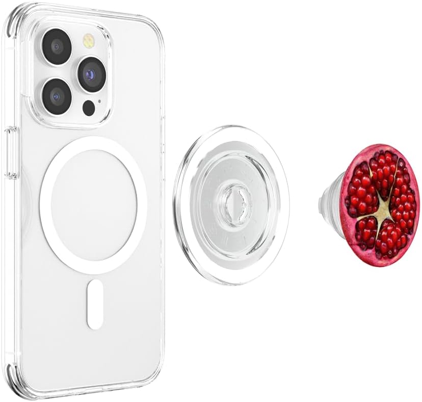 401Tech Beautiful Art Background Wallpaper Cute Pomegranate Fruit Organic Vegan Healthy Fresh Nature Food PopSockets