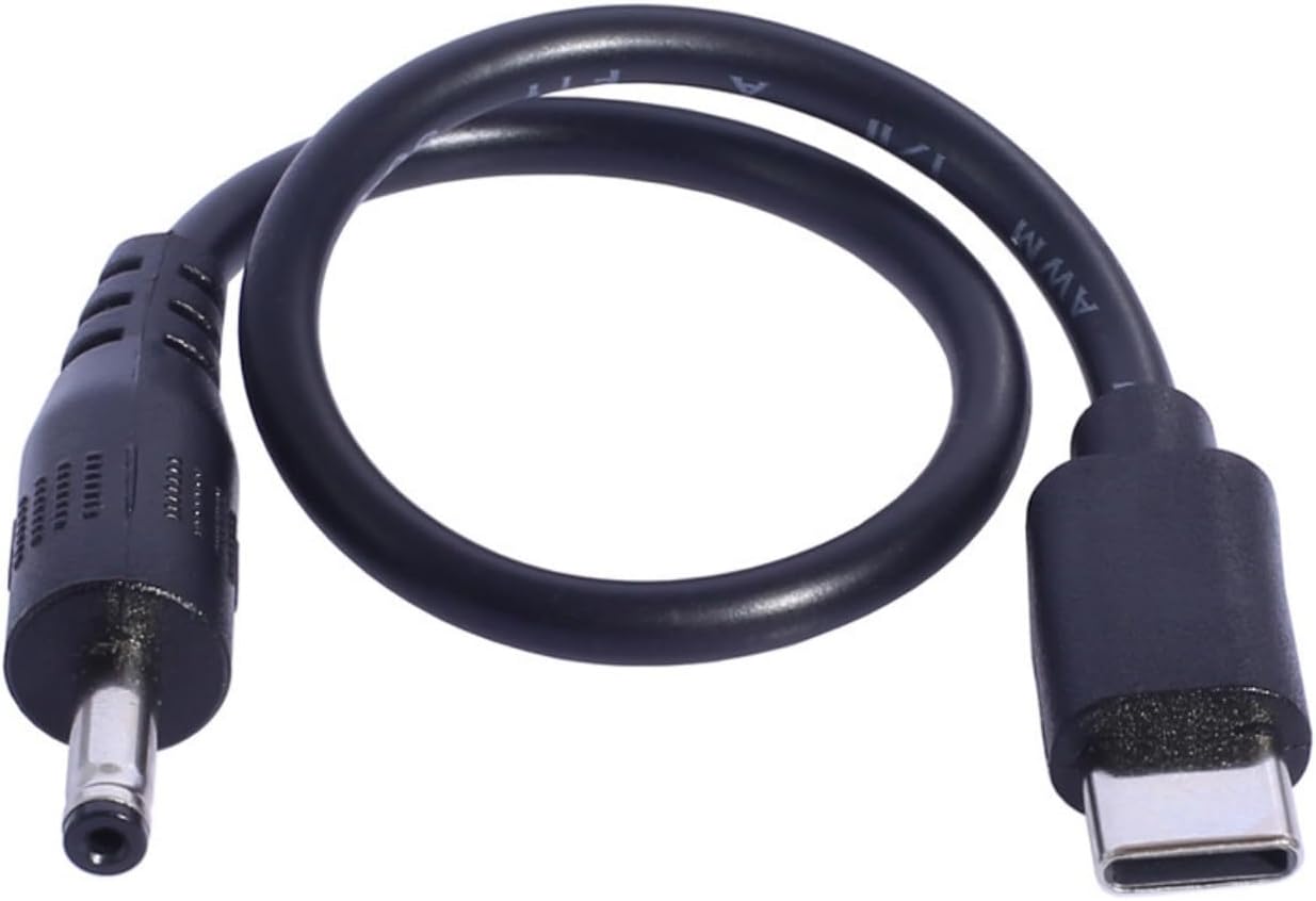 Kaeltsyn 3.5mmx1.35mm 5V USB C to Adapter Cable Type Male to Power Adapter Connector Charging for Camera Table Lamp USB
